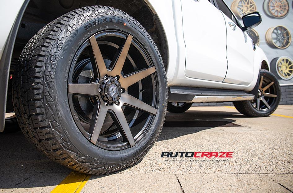FORD RANGER AVALANCHE MACHINED FACE MATTE BLACK DARK TINT